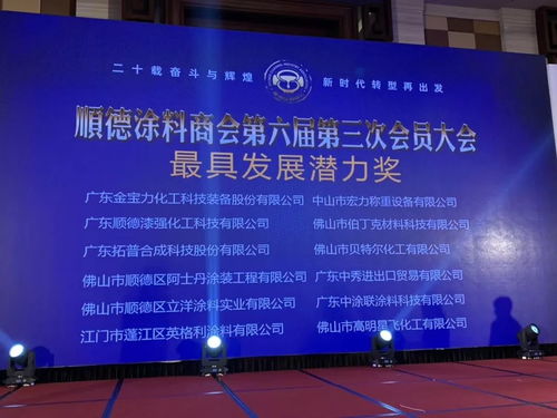 順德涂料商會20周年慶典 廣東中秀榮膺最具發(fā)展?jié)摿Κ劊I國內(nèi)貿(mào)易代理新篇章